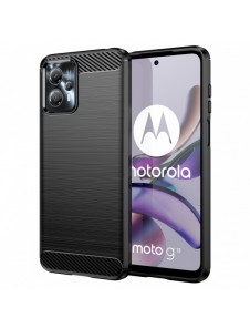Kolfodral för Motorola Moto G13 flexibelt silikon kolfodral svart