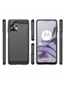 Kolfodral för Motorola Moto G13 flexibelt silikon kolfodral svart
