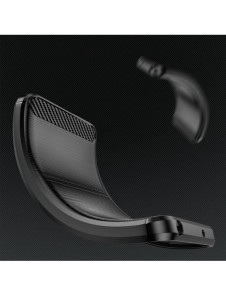 Kolfodral för Motorola Moto G13 flexibelt silikon kolfodral svart
