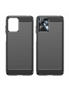 Kolfodral för Motorola Moto G13 flexibelt silikon kolfodral svart