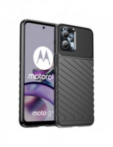 Thunder Case fodral för Motorola Moto G13 silikon pansarfodral svart