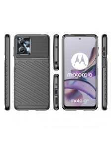 Thunder Case fodral för Motorola Moto G13 silikon pansarfodral svart