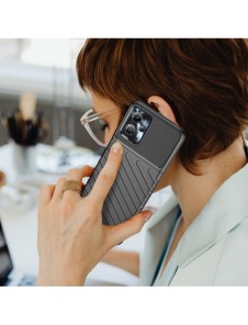 Thunder Case fodral för Motorola Moto G13 silikon pansarfodral svart