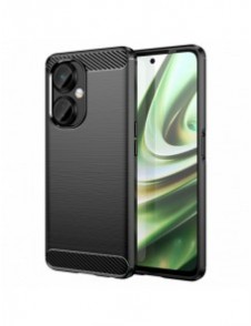 Carbon Case-fodral för OnePlus Nord CE 3 flexibelt silikon kolfodral svart