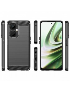 Carbon Case-fodral för OnePlus Nord CE 3 flexibelt silikon kolfodral svart