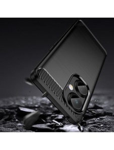 Carbon Case-fodral för OnePlus Nord CE 3 flexibelt silikon kolfodral svart