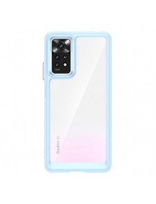 Outer Space Case för Xiaomi Poco X5 5G / Redmi Note 12 5G-fodral med en flexibel ram blå