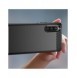Carbon Case fodral för Sony Xperia 10 V flexibel silikon kolfodral svart