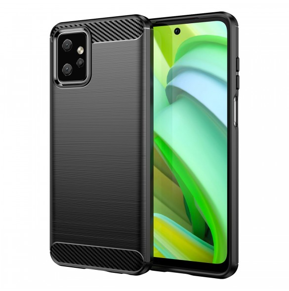 Kolfodral för Motorola Moto G Power 2023 flexibelt silikon kolfodral svart