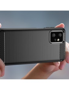 Kolfodral för Motorola Moto G Power 2023 flexibelt silikon kolfodral svart