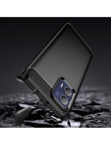 Kolfodral för Motorola Moto G73 5G flexibelt silikon kolfodral svart
