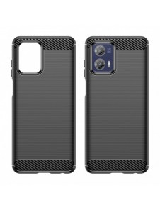 Kolfodral för Motorola Moto G73 5G flexibelt silikon kolfodral svart