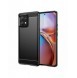 Carbon Case Cover för Motorola Edge+ 2023 / Moto X40 Pro / Moto X40 Flexible Silikon Carbon Cover Black