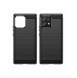 Carbon Case Cover för Motorola Edge+ 2023 / Moto X40 Pro / Moto X40 Flexible Silikon Carbon Cover Black