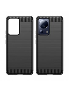 Carbon Case fodral för Xiaomi 13 Lite flexibel silikon kolfodral svart