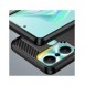 Carbon Case fodral för Infinix Hot 20 Play flexibelt silikon kolfodral svart