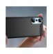 Carbon Case väska för Infinix Hot 20 flexibel silikon kolfodral svart