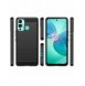 Carbon Case-fodral för Infinix Hot 12 Play NFC / Hot 12 Play flexibelt silikon kolfodral svart