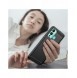 Carbon Case-fodral för Infinix Hot 12 Play NFC / Hot 12 Play flexibelt silikon kolfodral svart