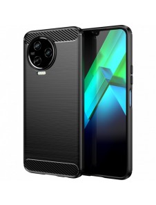 Carbon Case Cover för Infinix Note 12 (2023) / Infinix Note 12 Pro Flexible Silikon Carbon Cover Black