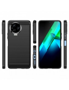 Carbon Case Cover för Infinix Note 12 (2023) / Infinix Note 12 Pro Flexible Silikon Carbon Cover Black