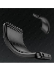 Carbon Case Cover för Infinix Note 12 (2023) / Infinix Note 12 Pro Flexible Silikon Carbon Cover Black