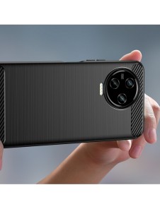 Carbon Case Cover för Infinix Note 12 (2023) / Infinix Note 12 Pro Flexible Silikon Carbon Cover Black