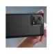 Carbon Case-fodral för Xiaomi Redmi Note 12 Pro+ flexibelt silikon kolfodral svart