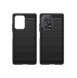 Carbon Case-fodral för Xiaomi Redmi Note 12 Pro+ flexibelt silikon kolfodral svart