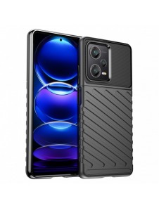 Thunder Case fodral för Xiaomi Redmi Note 12 Pro+ silikon pansarfodral svart