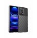 Thunder Case fodral för Xiaomi Redmi Note 12 Pro+ silikon pansarfodral svart