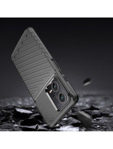 Thunder Case fodral för Xiaomi Redmi Note 12 Pro+ silikon pansarfodral svart