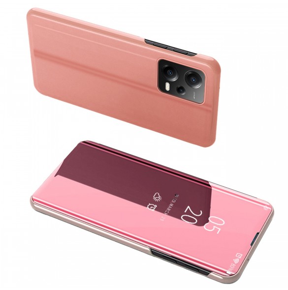 Clear View-fodral till Xiaomi Redmi Note 12 Pro+ flip-fodral rosa