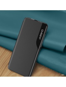 Eco Leather View Case för Xiaomi Redmi Note 12 Pro+ med flip-stativ svart