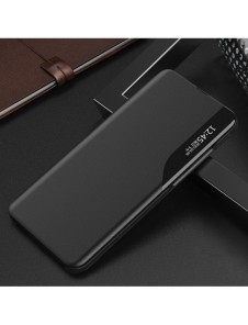 Eco Leather View Case-fodral till Samsung Galaxy A24 4G med ett flipstativ svart