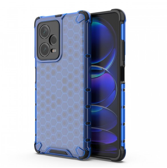 Honeycomb-fodral till Xiaomi Redmi Note 12 Pro+ bepansrat hybridfodral blå