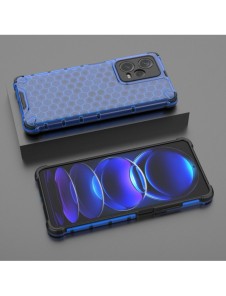 Honeycomb-fodral till Xiaomi Redmi Note 12 Pro+ bepansrat hybridfodral blå