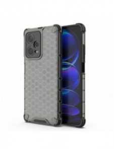 Honeycomb-fodral till Xiaomi Redmi Note 12 Pro+ pansarhybridfodral svart