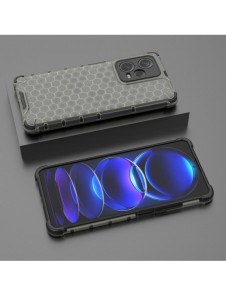 Honeycomb-fodral till Xiaomi Redmi Note 12 Pro+ pansarhybridfodral svart