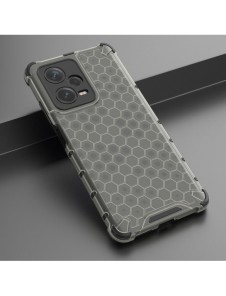 Honeycomb-fodral till Xiaomi Redmi Note 12 Pro+ pansarhybridfodral svart