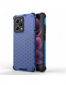 Honeycomb fodral för Xiaomi Redmi Note 12 Pro / Poco X5 Pro 5G pansarhybridfodral blå