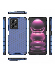 Honeycomb fodral för Xiaomi Redmi Note 12 Pro / Poco X5 Pro 5G pansarhybridfodral blå