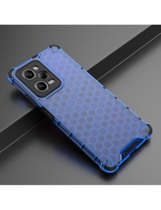 Honeycomb fodral för Xiaomi Redmi Note 12 Pro / Poco X5 Pro 5G pansarhybridfodral blå