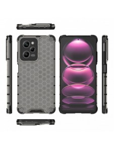 Honeycomb-fodral för Xiaomi Redmi Note 12 Pro / Poco X5 Pro 5G pansarhybridskal svart