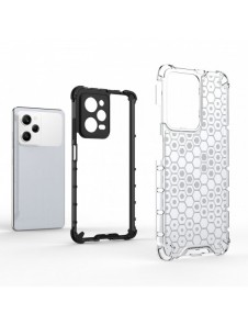 Honeycomb-fodral för Xiaomi Redmi Note 12 Pro / Poco X5 Pro 5G pansarhybridskal svart