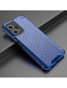 Honeycomb fodral för Xiaomi Redmi Note 12 5G / Poco X5 5G pansarhybridfodral blå