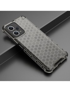 Honeycomb-fodral för Xiaomi Redmi Note 12 5G / Poco X5 5G pansarhybridskydd svart
