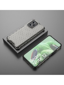 Honeycomb-fodral för Xiaomi Redmi Note 12 5G / Poco X5 5G pansarhybridskydd svart