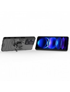 Ring Armor fodral för Xiaomi Redmi Note 12 Pro+ pansarskydd magnetisk hållare ring svart
