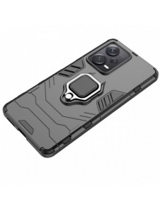 Ring Armor fodral för Xiaomi Redmi Note 12 Pro+ pansarskydd magnetisk hållare ring svart